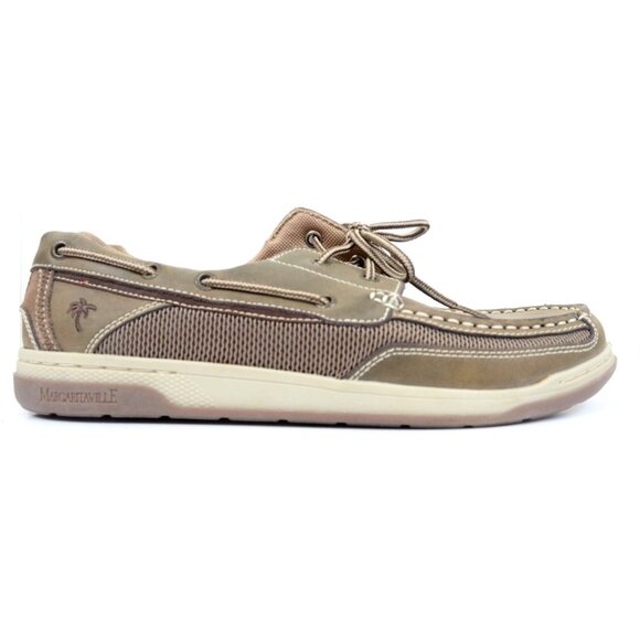 Margaritaville Men\'s Size 11.5 Leather Anchor Lace Up Boat Shoes Sporty Preppy main image 8